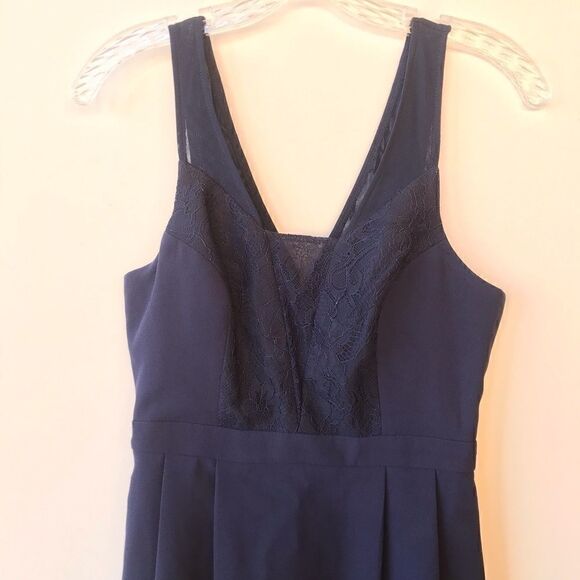 BCBG Navy Tank Fit and Flare Dress size 2 - Picture 6 of 9